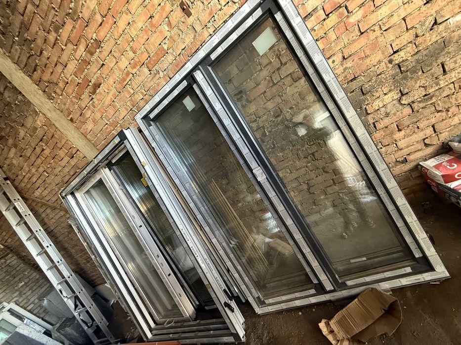 Sprzedam NOWE okna balkonowe ! 4 sztuki ! 1500/2240 ! Antracyt !