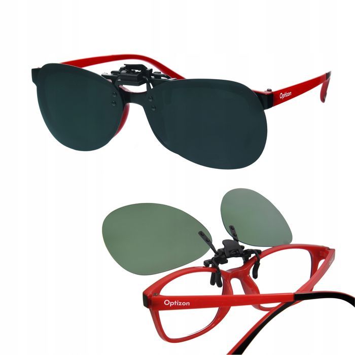 Lustrzanki Nakładka Przeciwsłoneczna Na Okulary Uchylna Z Polaryzacją