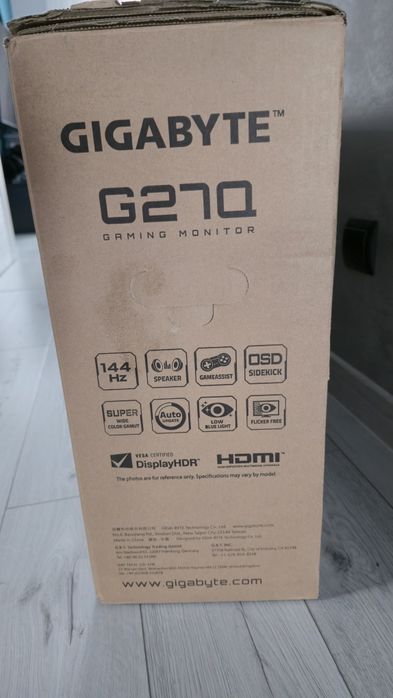 Monitor GIGABYTE G27Q 27" 144Hz 2560x1440px