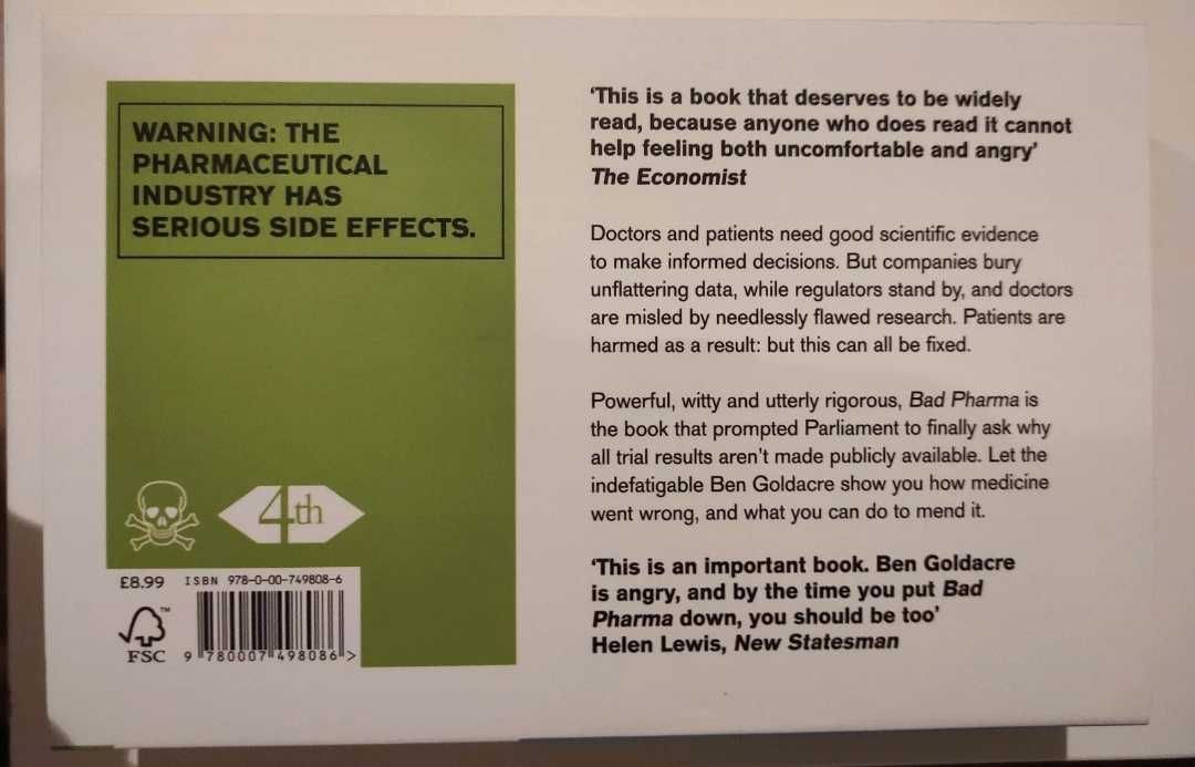 Ben Goldacre Bad Pharma (Novo)