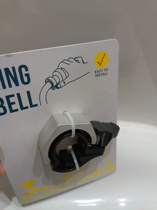 Głośny Dzwonek Rowerowy Ring Pierścień czarny oraz czarno srebrny