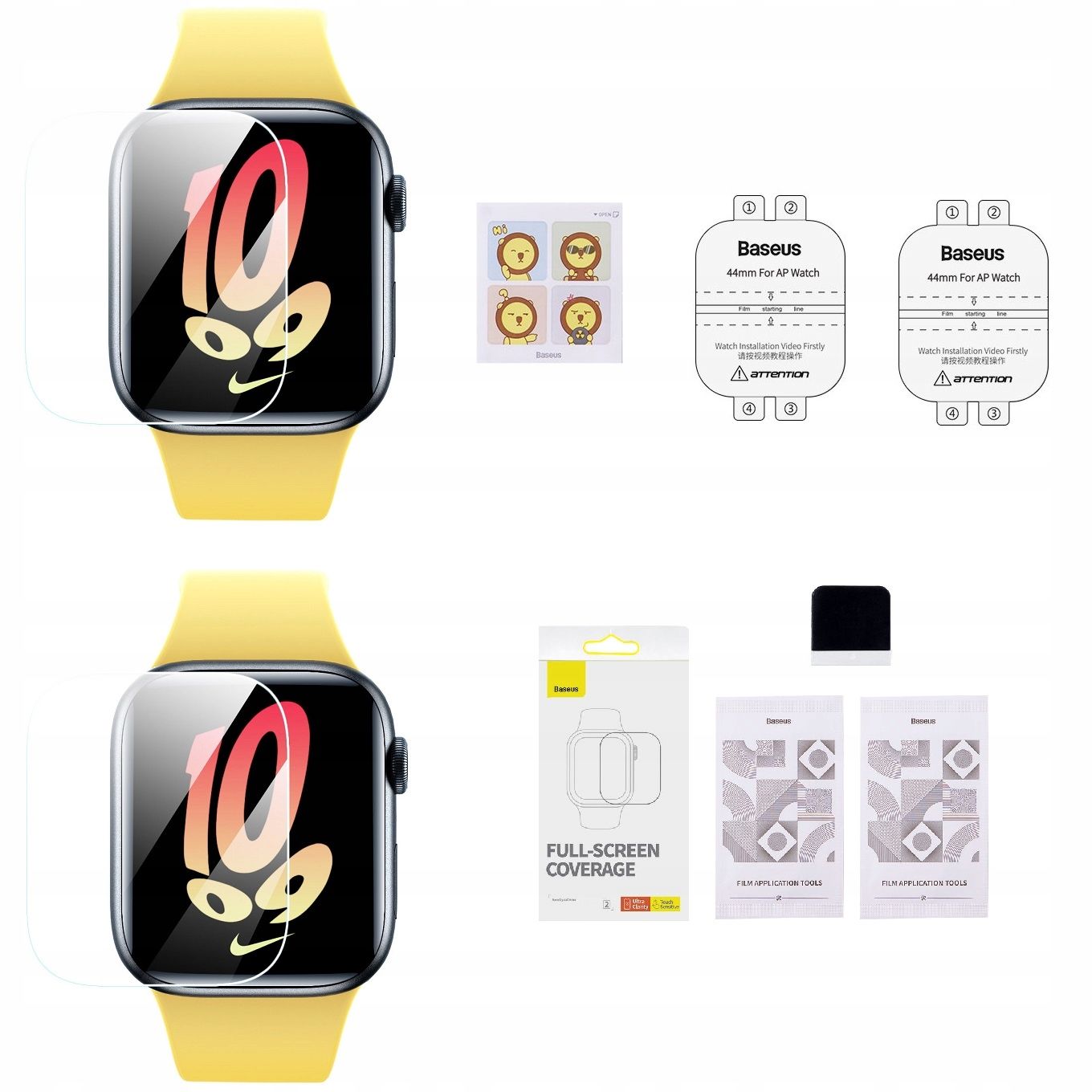 Baseus 2X Folia Do Apple Watch Se 2/Se/6/5/4 40 Mm