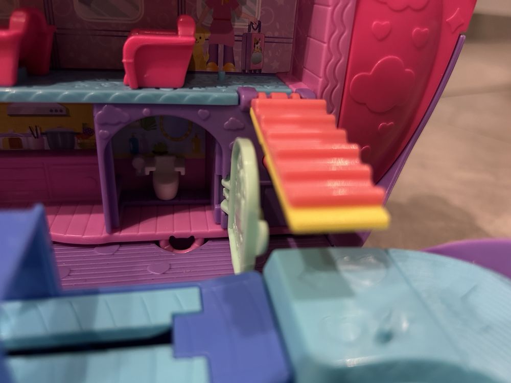 POLLY Pocket kotolot zestaw koci samolot + 2 Lalki