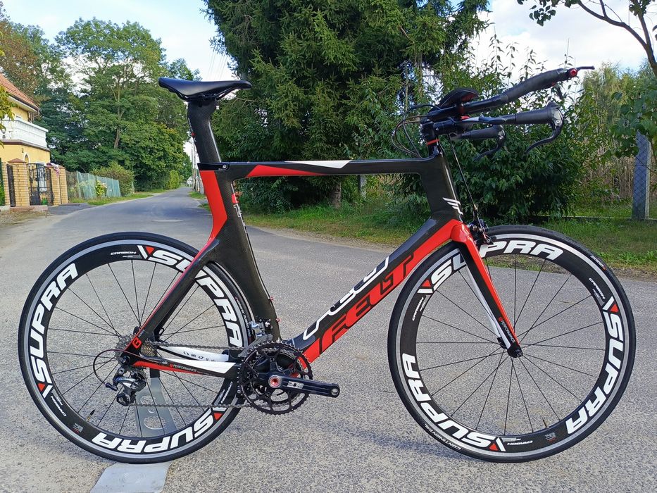Rower czasowy Felt B14 carbon Ultegra Rotor koła Supra RC58 61cm tt!