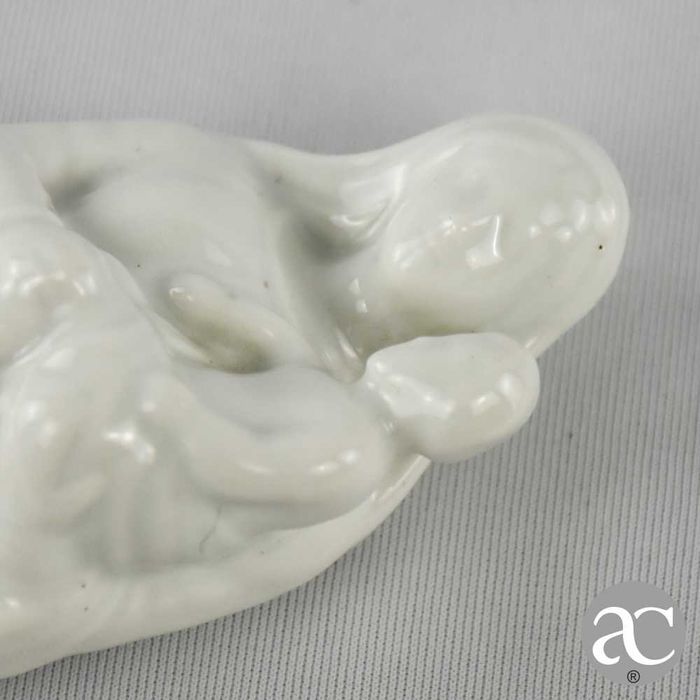 Nossa Senhora com menino porcelana Vieux Paris, séc. XIX