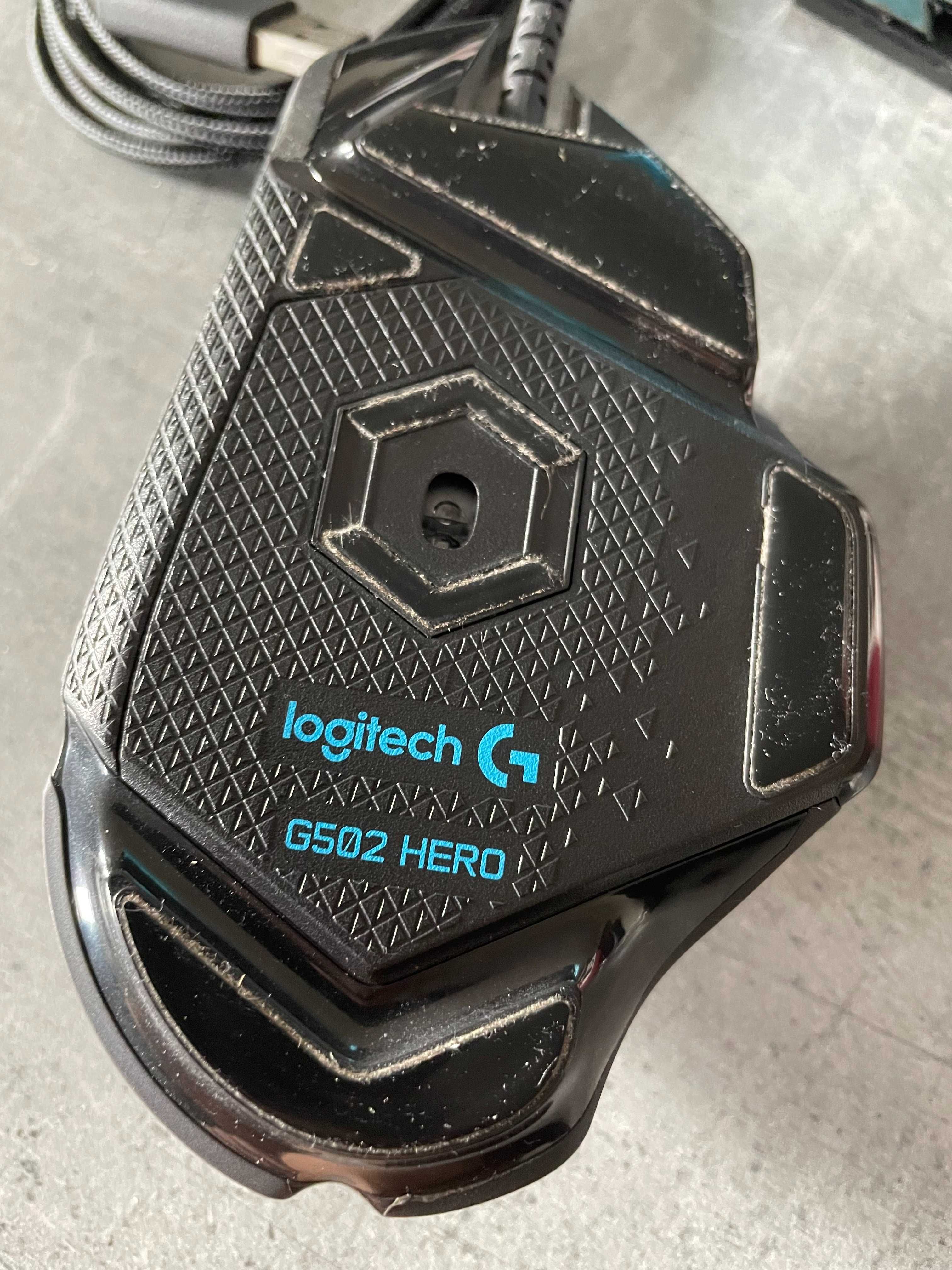 myszka Logitech G502 HERO + mouse bungee