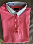 Koszulka polo męska Massimo Dutti różowa rozm L