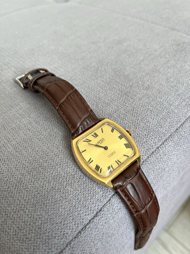 Zegarek mechaniczny vintage szwajcarski Lanco kostka 17