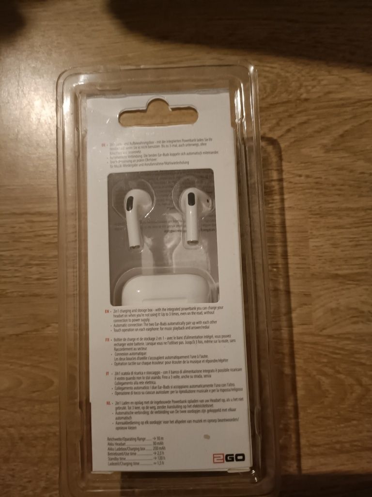 Zestaw słuchawkowy Bluetooth 2GO "Tws Mini" - biały