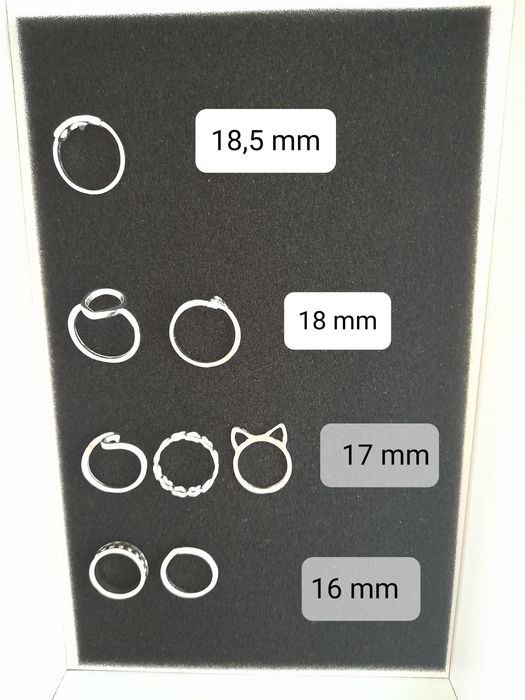 Zestaw pierścionków styl boho