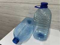 ПЭТ-бутылка 5 литров с крышкой и ручкой, голубой оттенок, 38 мм