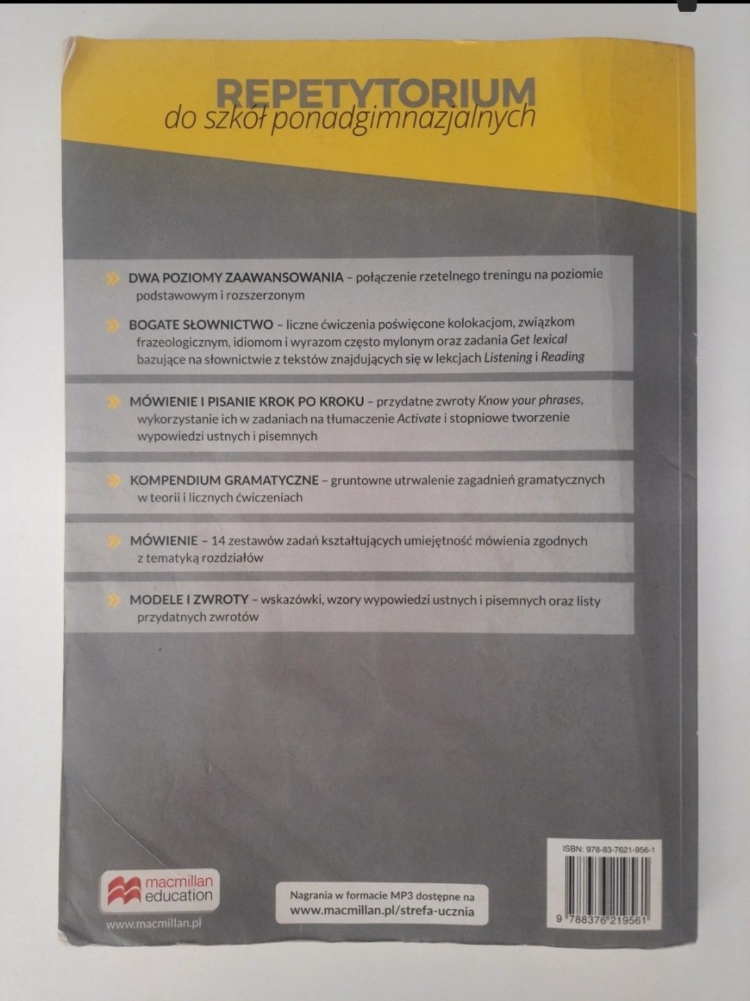Repetytorium do szkół ponadgimnazjalnych. J. angielski. Poziom podstaw
