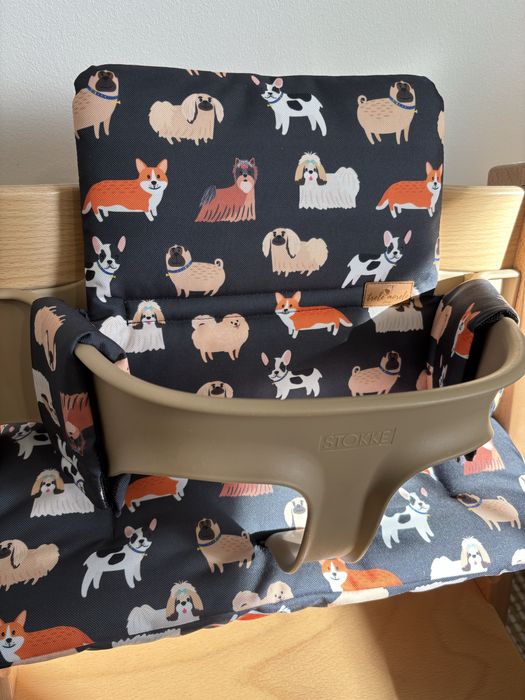 Wodoodporne poduszki do Stokke Tripp Trapp 2w1 pieski rasowe