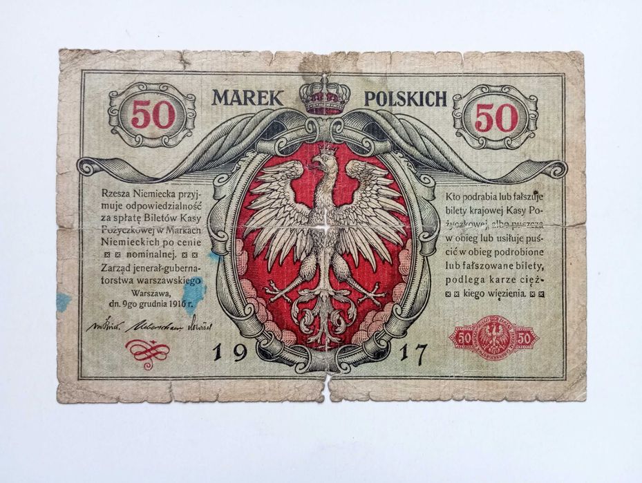 50 Marek Polskich  1916  -  A  -  Jenerał