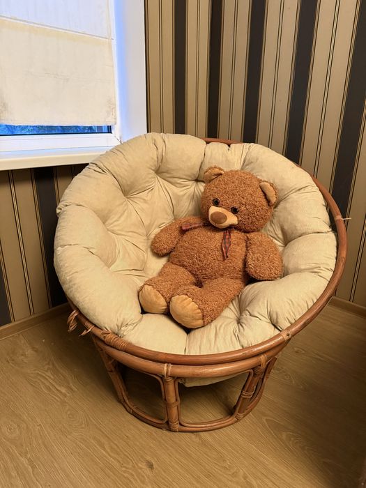 Плетене крісло кокон