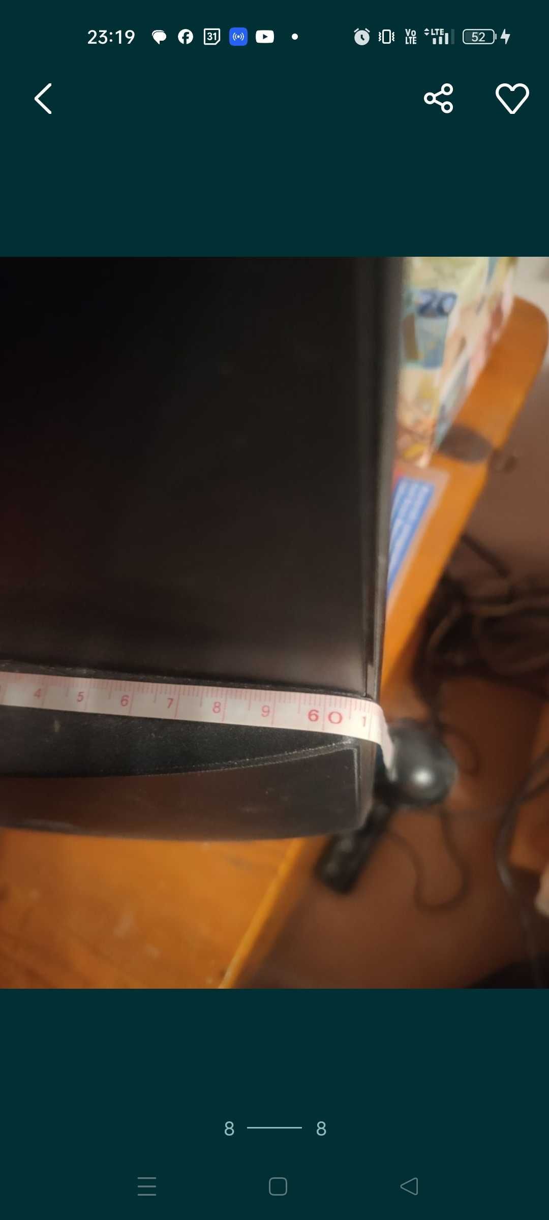 Monitor HP 27f, uszkodzony ekran