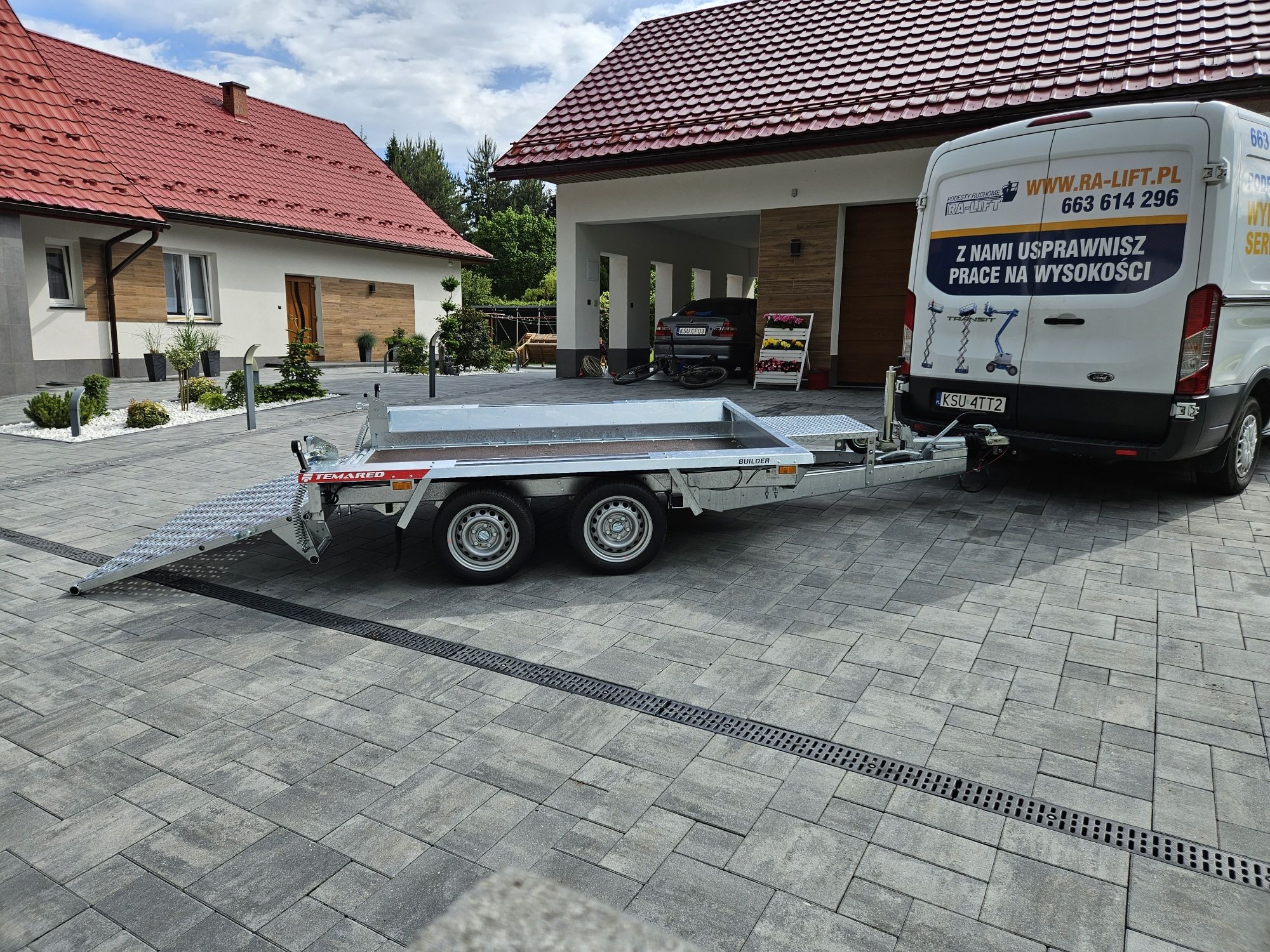 Wynajem  przyczepki lawety Dmc 2700 kg.