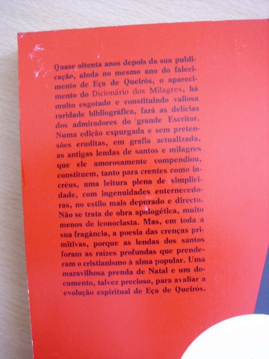 Dicionário de Milagres de Eça de Queirós