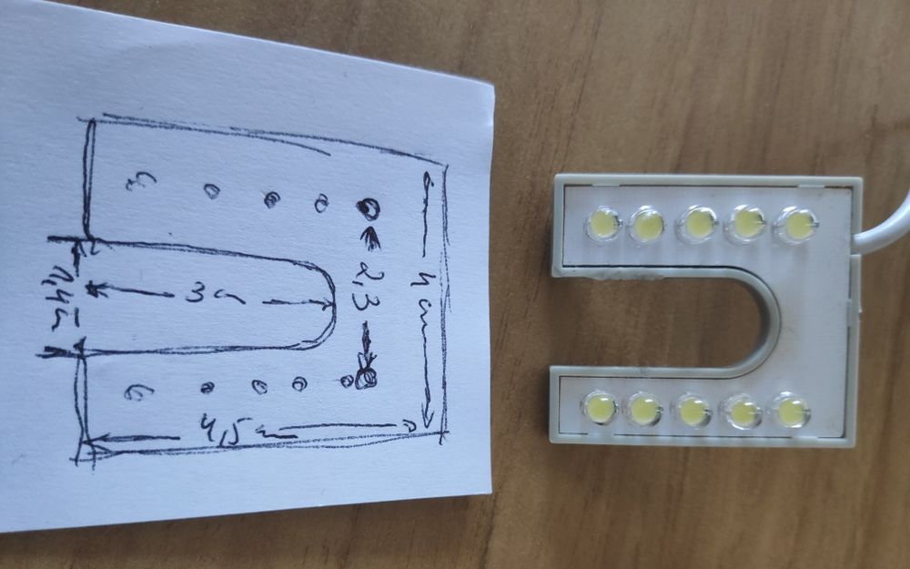 Luz máquina costura