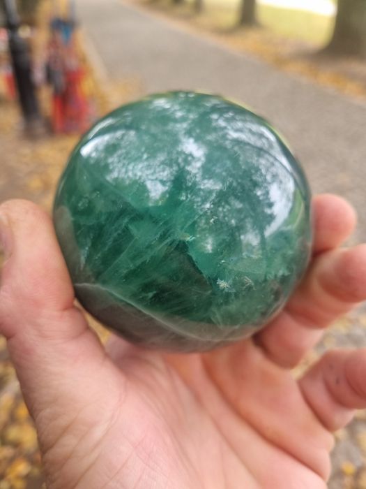 Kula 8 cm Zielony Fluoryt