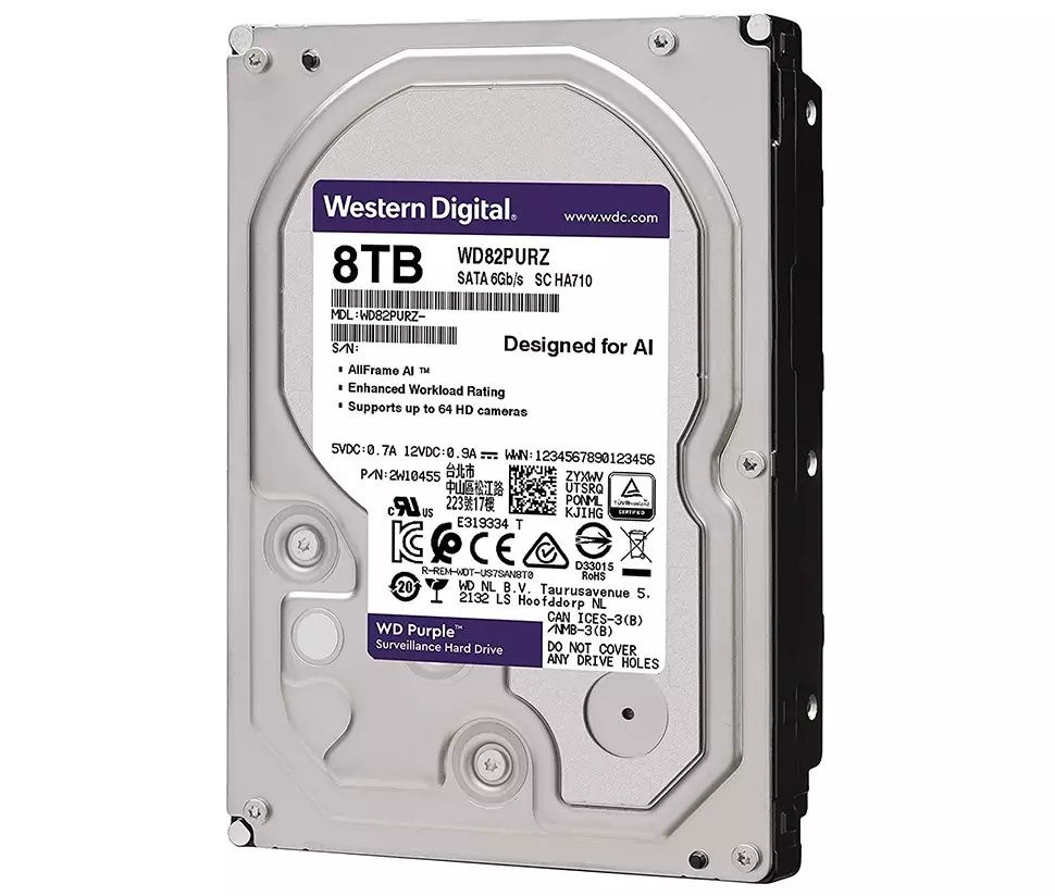 Жорсткий диск Western Digital 8 ТБ з гарантією