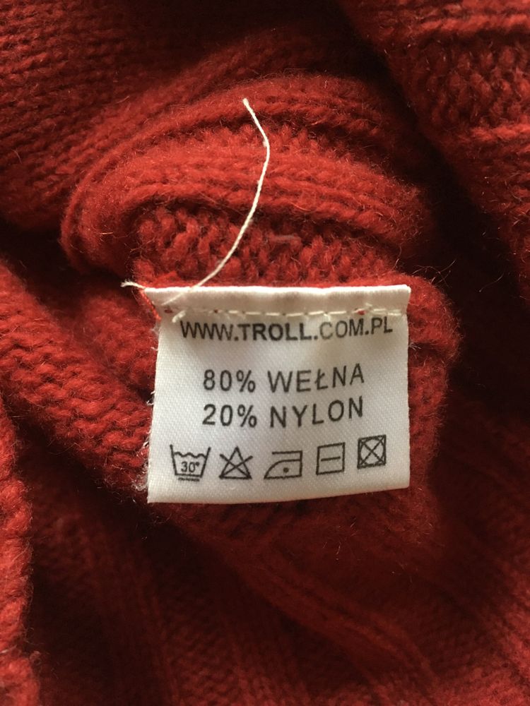 Kardigan sweter wełna vintage