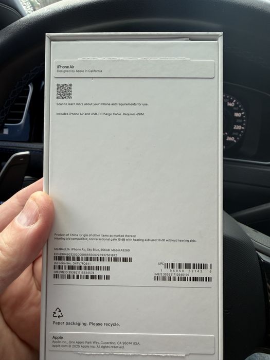 iPhone Air 256 14циклів