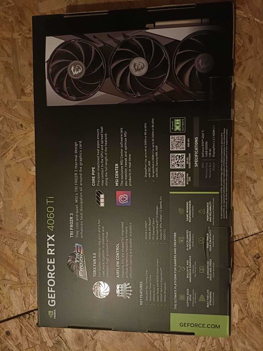 MSI GeForce RTX 4060 Ti Gaming X SLIM 16GB GDDR6