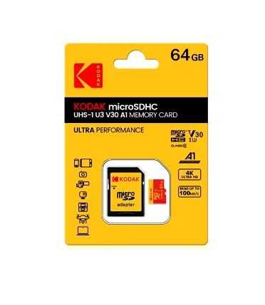 64 гб Kodak micro SD XC-I U3 64  Gb class 10. Memory card карта памяти