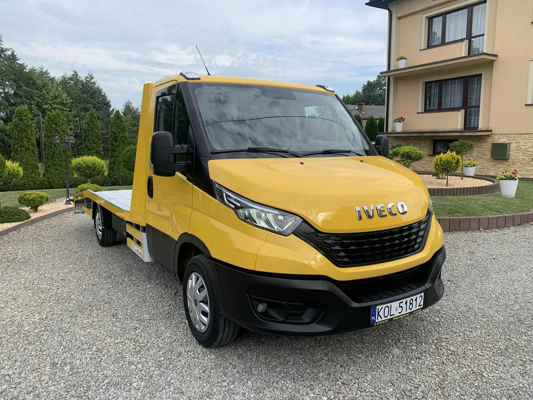 Iveco Daily 35S18 POMOC DROGOWA Piękne Zadbany  3.0 - 180KM Salon PL 1 Właściciel POLMAR Autolaweta Laweta 113 NETTO