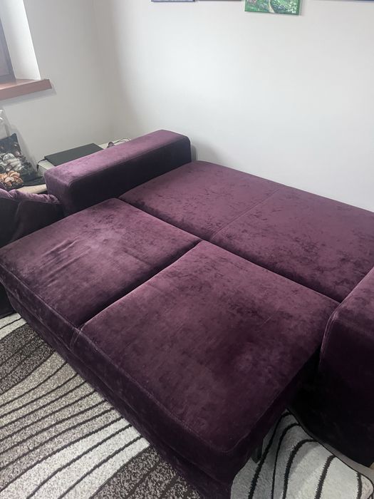 Sofa kanapa 2 osobowa bordo