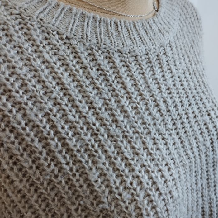 Beżowy sweter damski New Look M oversize ciepły jesień/zima