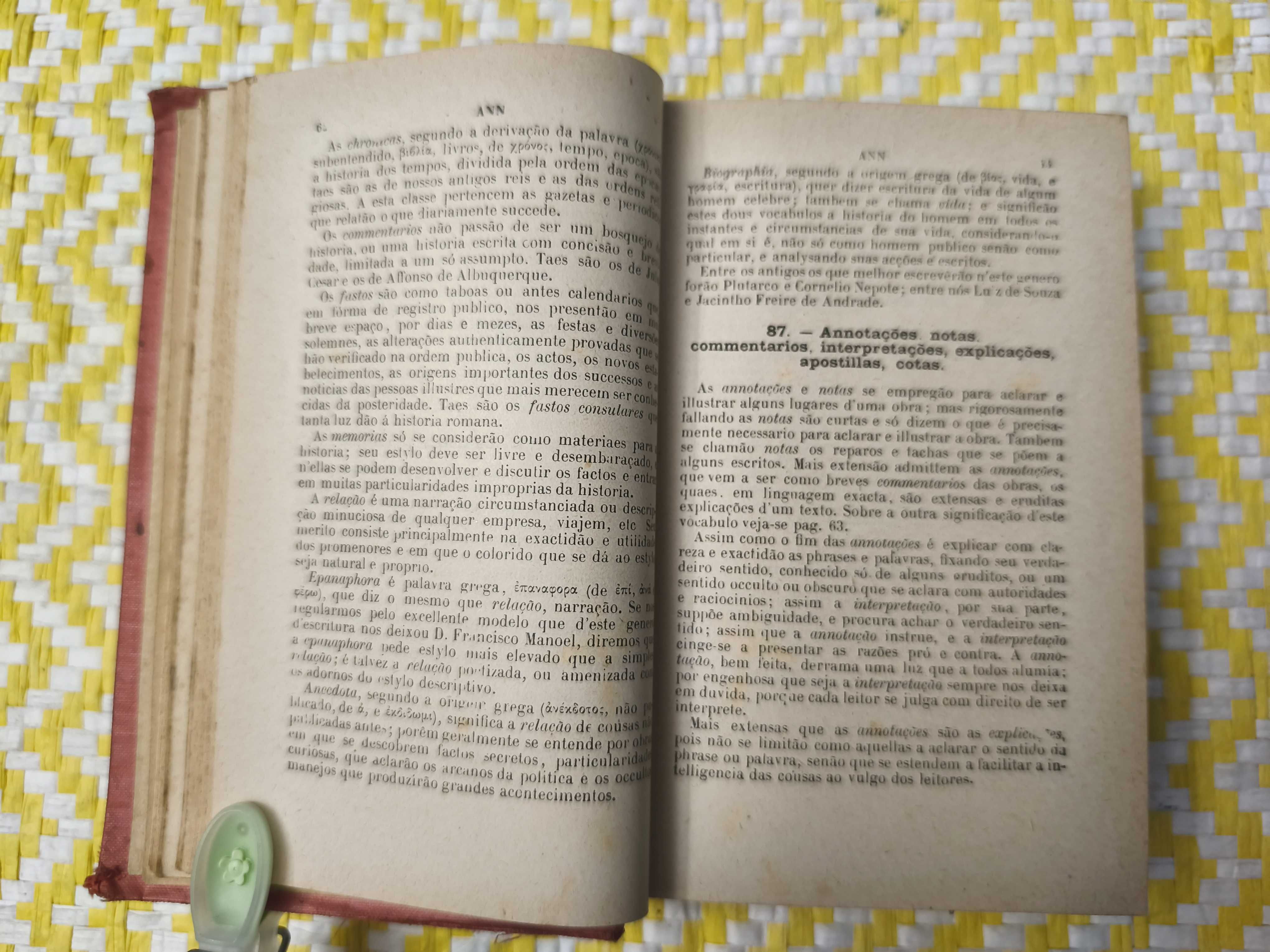 Diccionario dos Synonymos Poetico de de Epithetos da L Portuguesa –