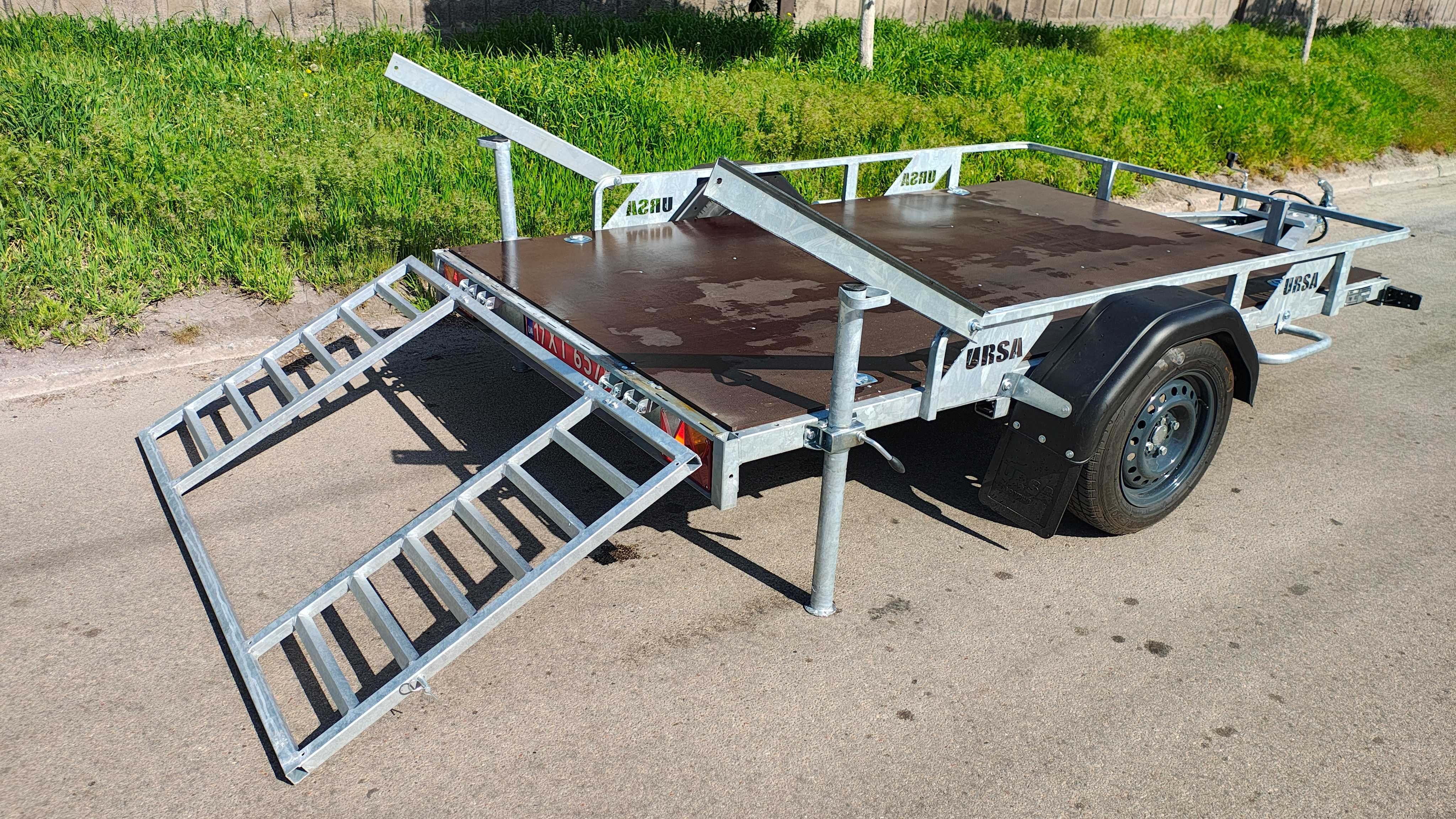 Причіп для перевезення квадроциклу. Борт-трап.