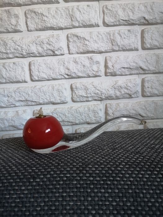 Lampka naftowa fajka szklana