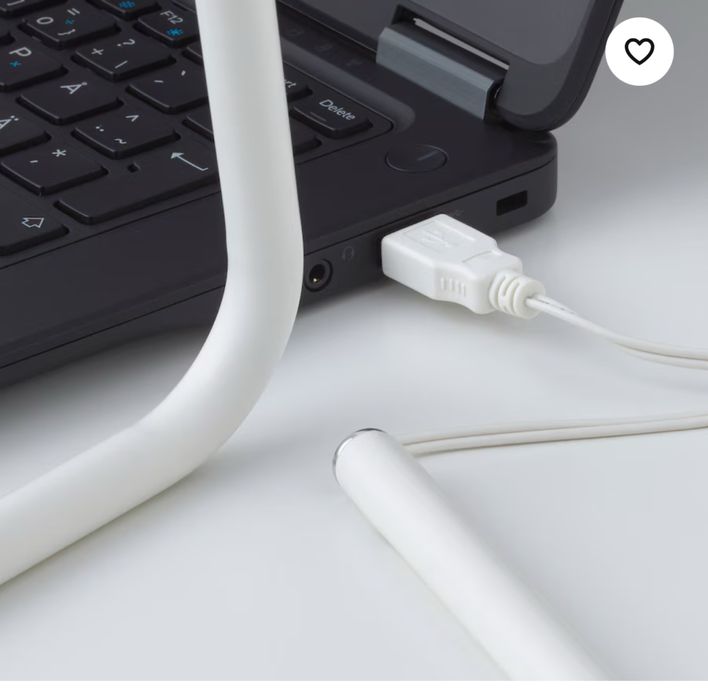 Candeeiro secretaria Ikea azul claro