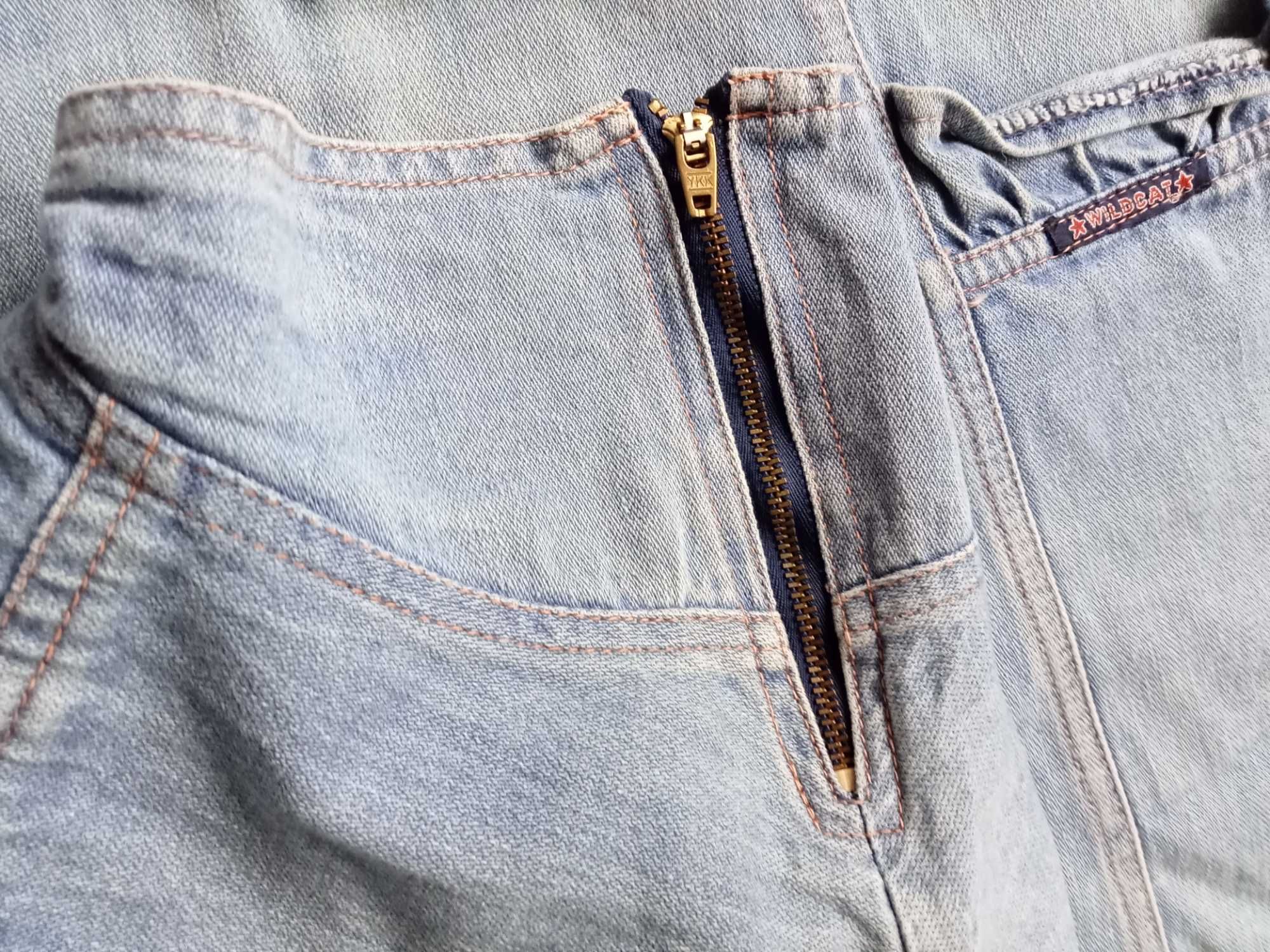 Komplet jeansowy kamizelka + spódnica