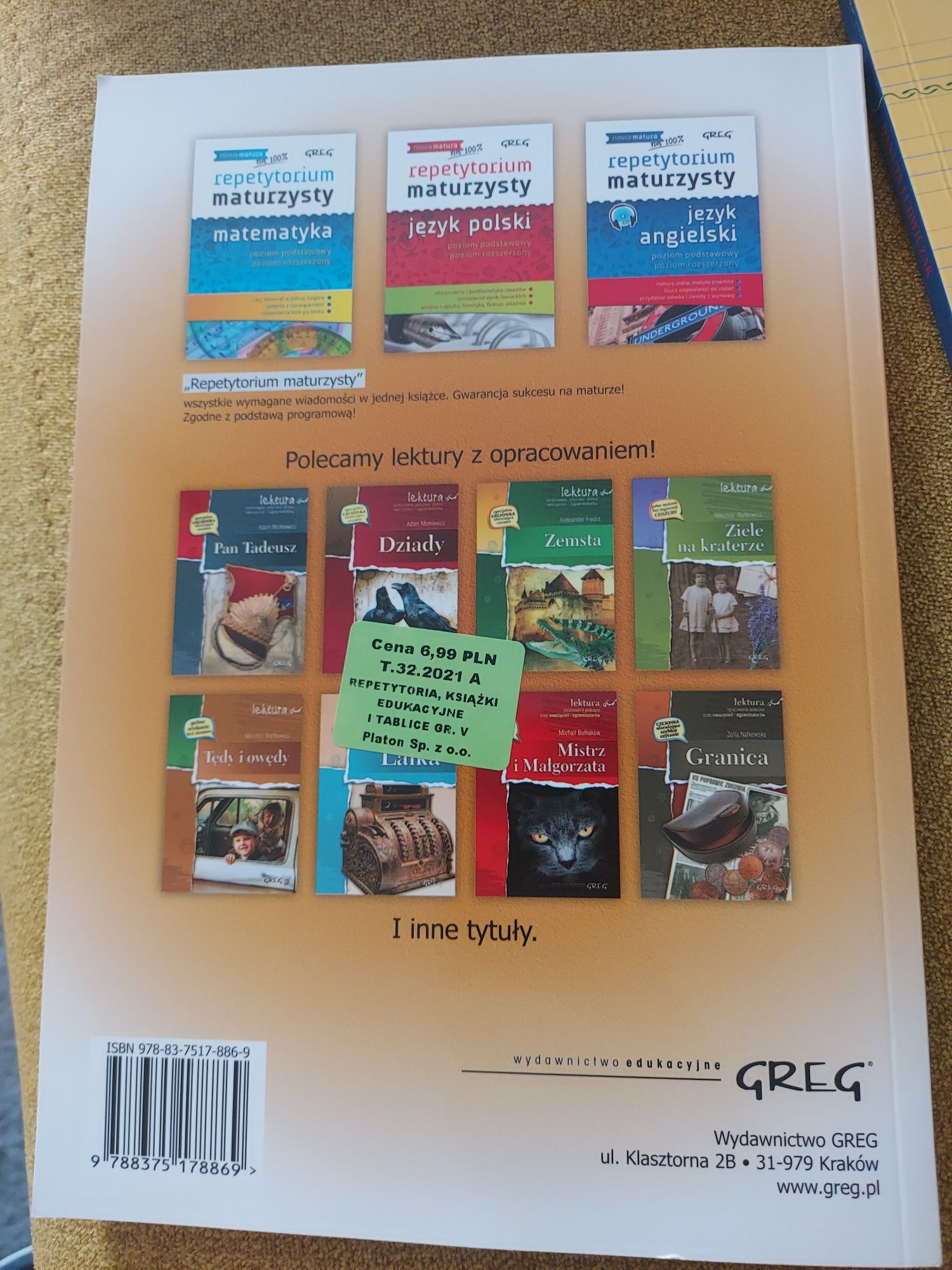 Książka Ćwiczenia matematyka kl.7