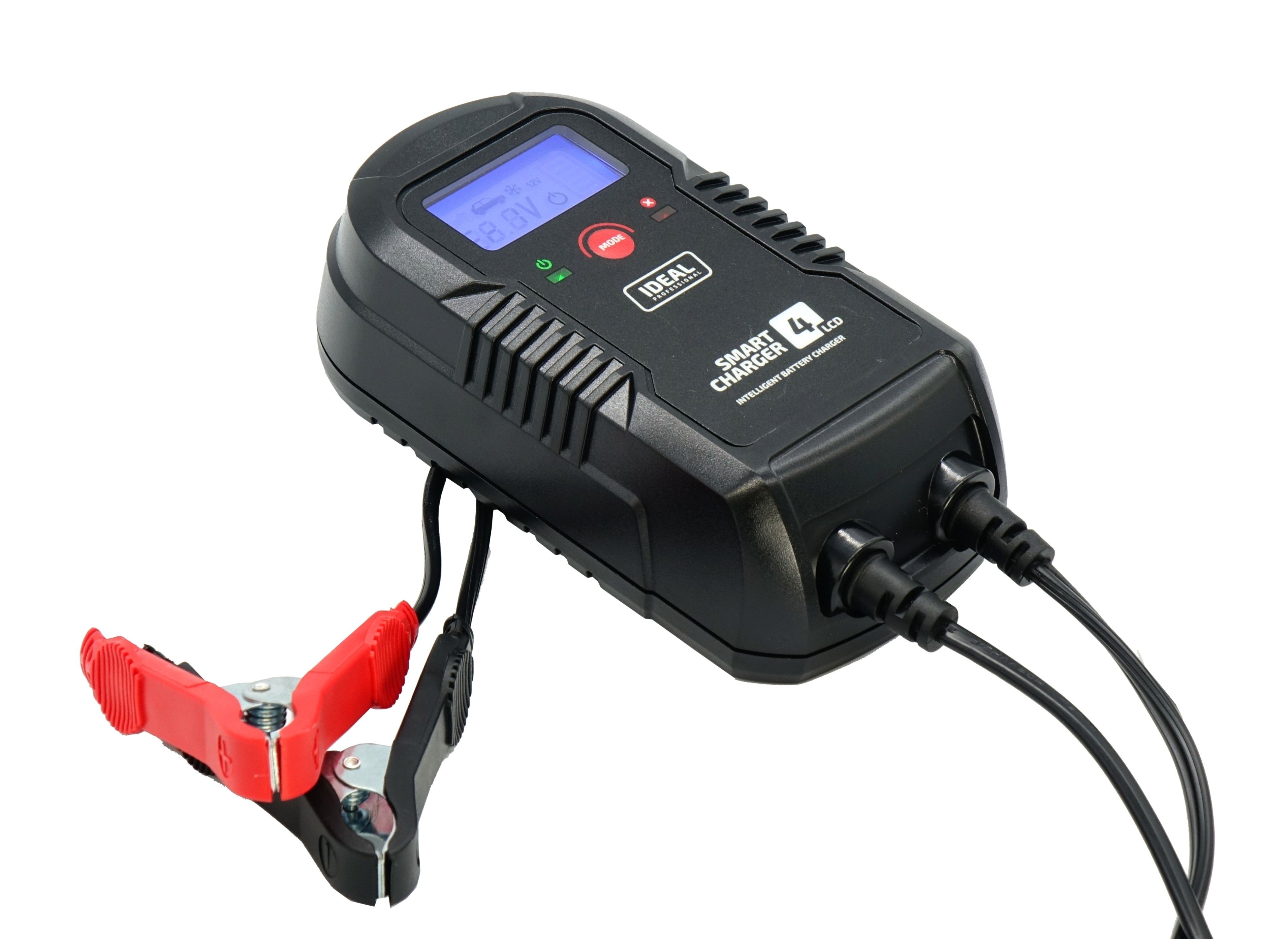 prostownik automatyczny smart charger lcd 4 6/12v 4a agm gel efb wet