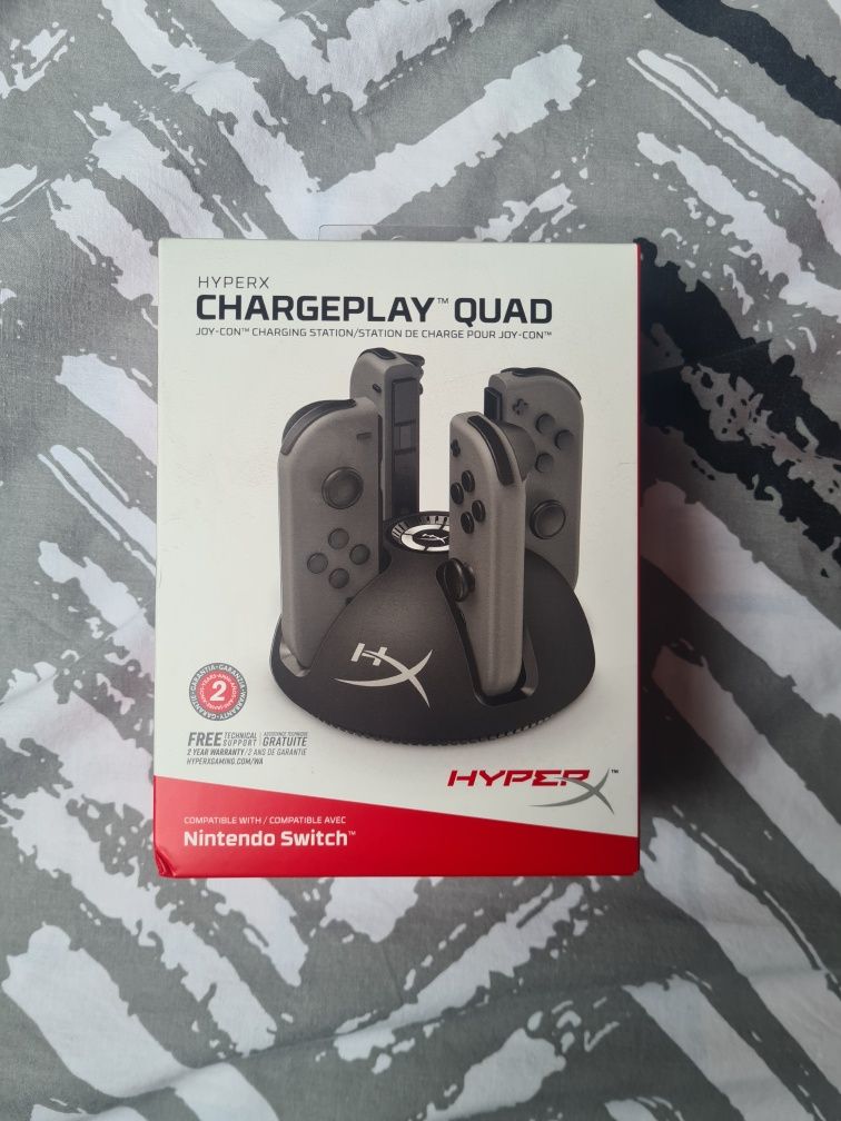 Nintendo switch oled+etui+2joycony+ładowarka na 4joycony