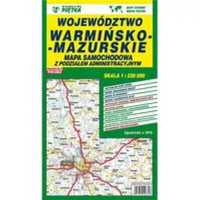 Województwo Warmińsko - Mazurskie 1:220 000 mapa