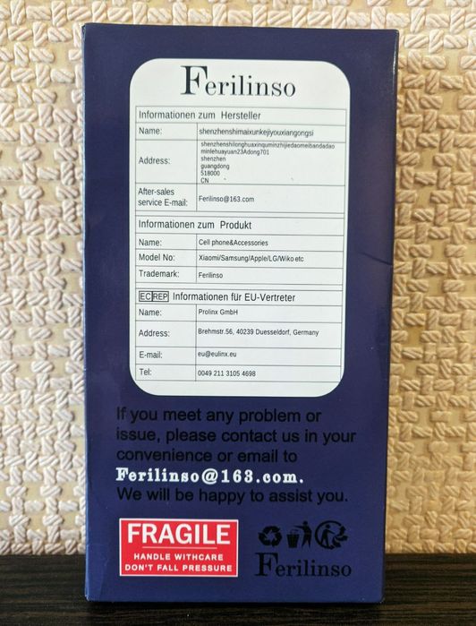 Комплект защитных стёкол и линз Ferilinso для IFONE 15 PRO(4+4).
