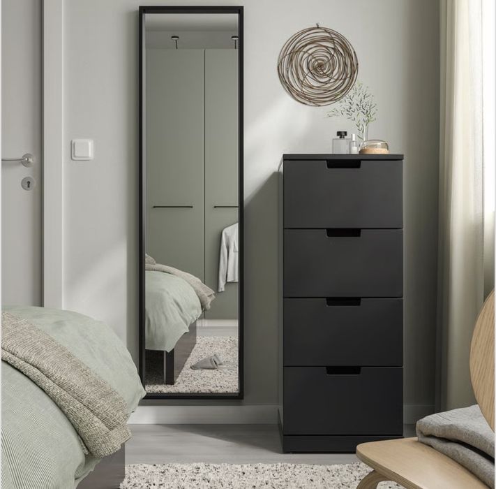 Espelho IKEA NISSEDAL preto 40x150 cm