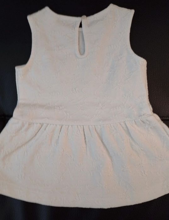 Vestido Branco Zara Novo - 3/6 meses