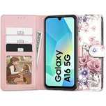 Etui Tech-Protect Wallet na Samsung Galaxy A16/4G / 5G - różowe