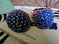 NEW YORKER stanik biustonosz push up  w print Rozm. 70 B / 75 b , NOWY