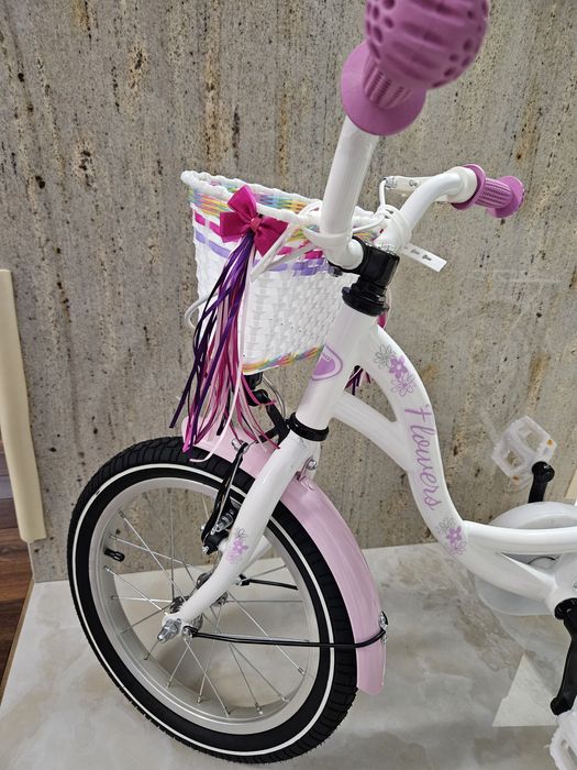 Nowy na gwarancji! Nieużywany Rower dla dziewczynki BMX Turbo Flowers