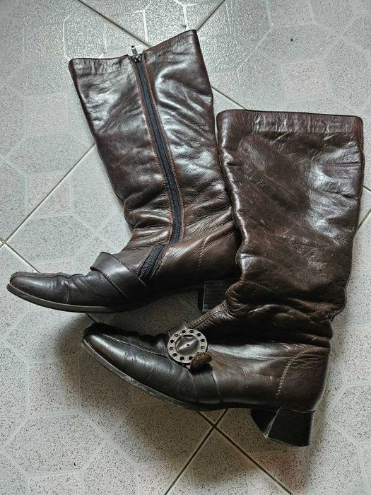 чоботи шкіряні жіночі фірма Gabor розмір 36