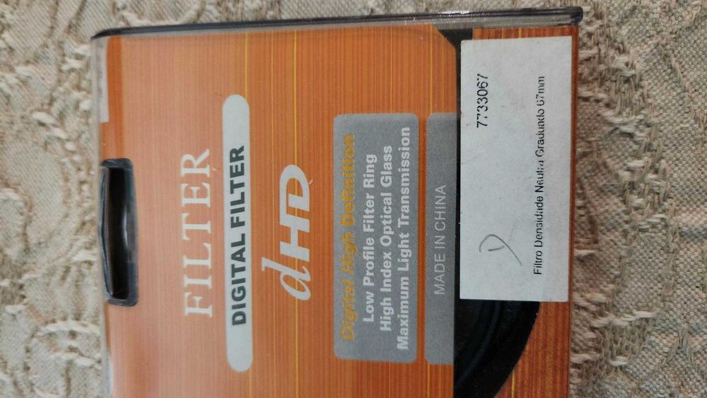 Filtro de Densidade neutra de 67m/M para objetivas