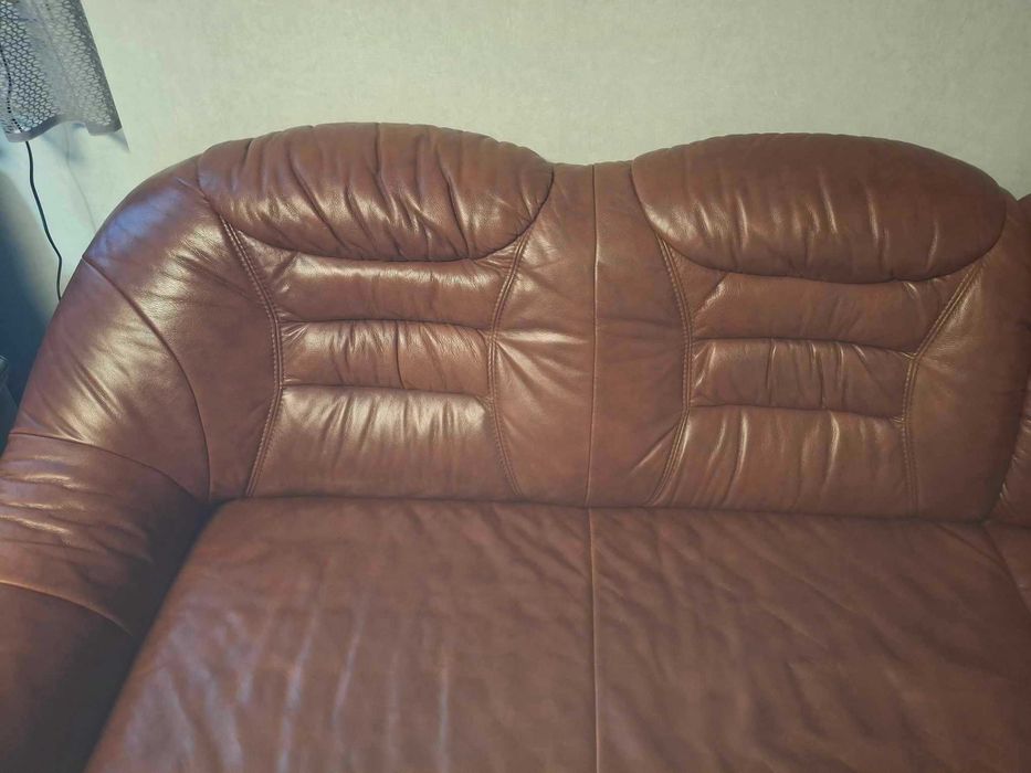 Narożnik naturalna skóra licowa